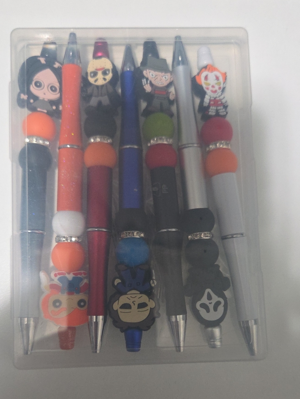 Set of 8 Decorative Character Ballpoint Pens - Multicolor